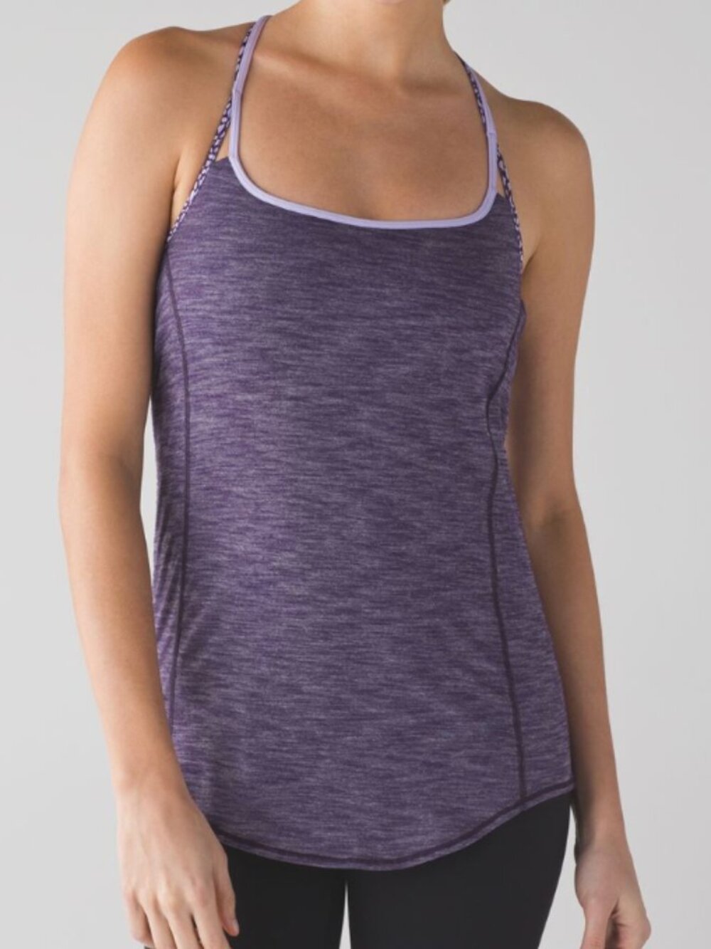 Lululemon Lighten Up Tank - Heathered Purple - Size 10